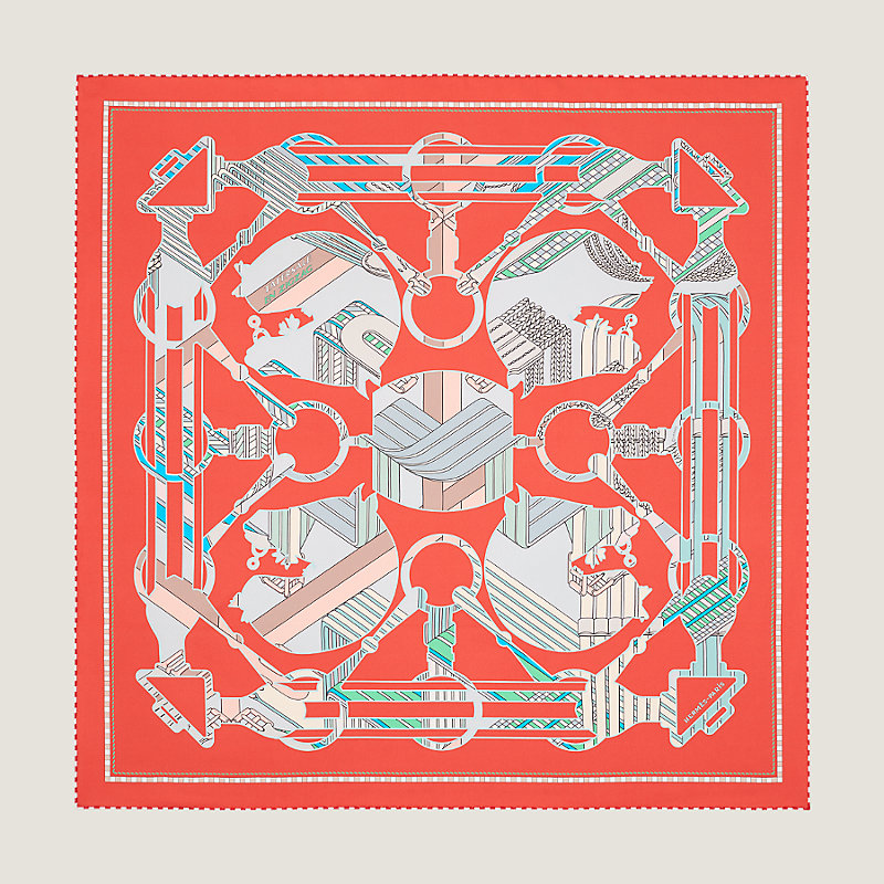 Tatersale en Zigzag double face scarf 90 | Hermès Mainland China